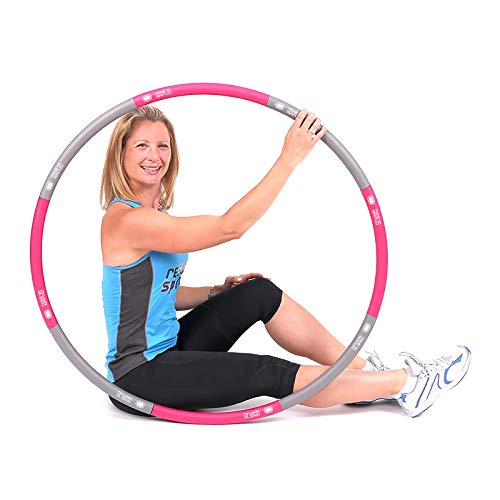 ResultSport Level 1 Foam Padded 1.2 Kg Weighted - Aro de Fitness (100 cm, Adulto), Color Rosa