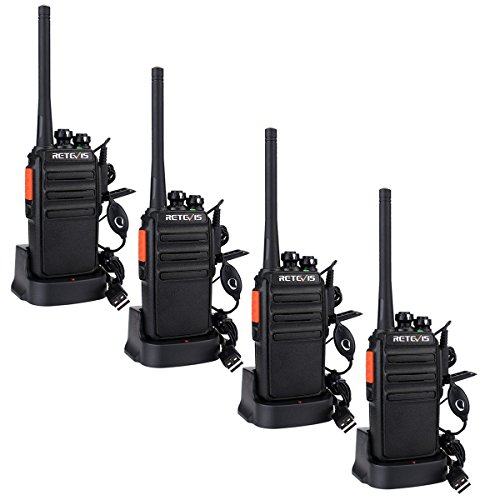 Retevis RT24 Walkie Talkie Recargable PMR446 sin Licencia 16 Canales CTCSS DCS Walkies Profesionales con Cargador USB y Auriculars (Negro,2 Pares) Retevis RT24 Walkie Talkie Recargable PMR446 sin Licencia 16 Canales CTCSS DCS Walkies Profesionales con Cargador USB y Auriculars (Negro,2 Pares)