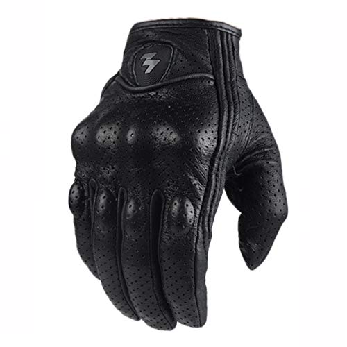 Retro Perforated Motorcycle Gloves Moto Guantes Impermeables Motocicleta Engranajes Protectores Motocross Guantes Regalo -perforation-4-S