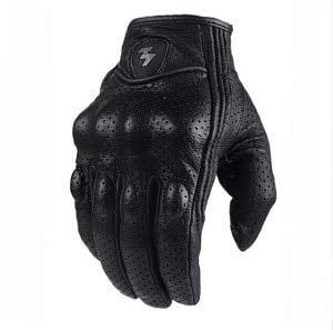 Retro Perforated Motorcycle Gloves Moto Guantes Impermeables Motocicleta Engranajes Protectores Motocross Guantes Regalo -perforation-4-S