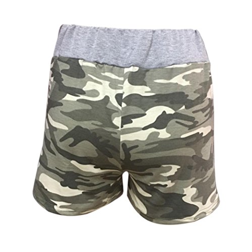 RETUROM-pantalones cortos -Pantalones Cortos para Mujer, Yoga de Entrenamiento de señora Summer Camouflage Yoga Hot Shorts Shorts Casuales (M, Verde) RETUROM-pantalones cortos -Pantalones Cortos para Mujer, Yoga de Entrenamiento de señora Summer Camouflage Yoga Hot Shorts Shorts Casuales (M, Verde)