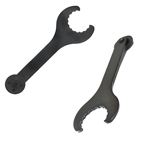 Reusious Llave inglesa de la llave del soporte inferior de la bicicleta para Shimano Shimano Hollowtech II - Herramienta de la reparación de la bici de montaña