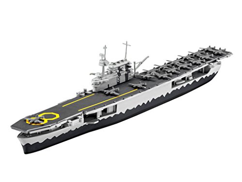 Revell Barco de Guerra USS Hornet CV-8, Kit Modelo, Escala 1: 1200 (5823) (05823), Multicolor, 20,6 cm de Largo