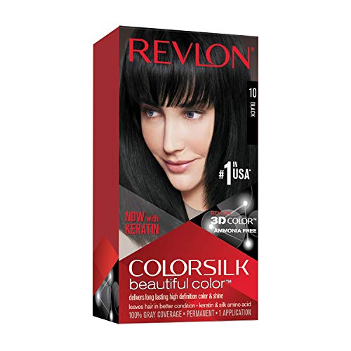 Revlon ColorSilk Tinte de Cabello Permanente Tono #10 Negro