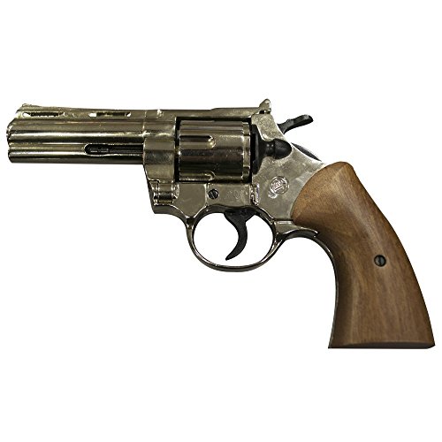 Revólver marrón Magnum de fogueo, inoxidable, calibre 380