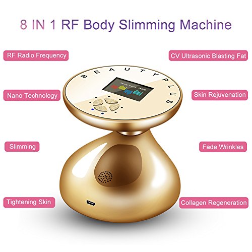 RF 3D Adelgazamiento masajeador de eliminación de celulitis para la cara y el cuerpo, ultrasonido llevado de la terapia de la luz CV para la pérdida gorda contra exceso de grasa
