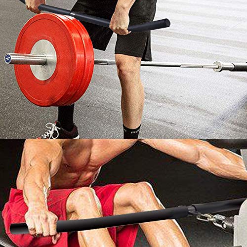 RGLZY Tricep LAT Pull Down Bar, Press Down Bar EVA Completamente Envuelto Sistema de sujeción de máquina de Cable de polea para Gimnasio y construcción de Fuerza Muscular en la Espalda