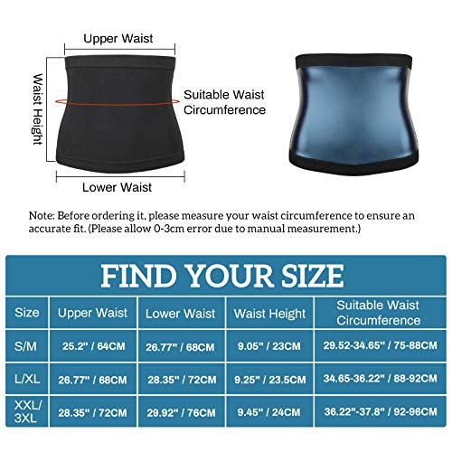 Rhino Valley Faja Deportiva para Transpiración, Cinturón Unisex Banda Reductora Sudor con Efecto Sauna Soporte Cintura Abdomen para Quema Grasa Adelgazamiento Culturismo, Talla P/M, Negro Rhino Valley Faja Deportiva para Transpiración, Cinturón Unisex Banda Reductora Sudor con Efecto Sauna Soporte Cintura Abdomen para Quema Grasa Adelgazamiento Culturismo, Talla P/M, Negro
