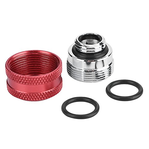 Richer-R Tubo Duro de Acrílico Rígido para Refrigeración por Agua,Kit de Accesorios de Compresión(YGKN-C14MM,Latón)(4PCS Rojo)