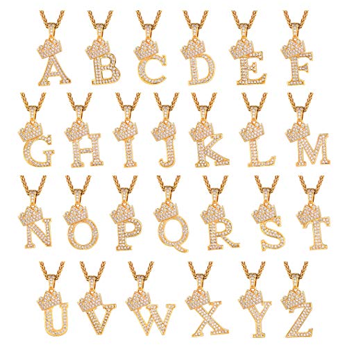 Richsteel Colgante Letra k Oro colgnates Mujer Letra Colgante de Letra Dorada Hip Hop Rap Regalo Richsteel Colgante Letra k Oro colgnates Mujer Letra Colgante de Letra Dorada Hip Hop Rap Regalo