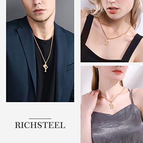 Richsteel Colgante Letra k Oro colgnates Mujer Letra Colgante de Letra Dorada Hip Hop Rap Regalo Richsteel Colgante Letra k Oro colgnates Mujer Letra Colgante de Letra Dorada Hip Hop Rap Regalo