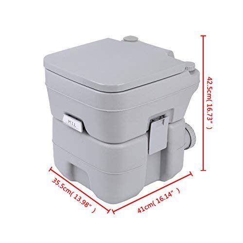Ridgeyard camping WC 20 l Deluxe Travel portable WC para autocaravana Caravan Ridgeyard camping WC 20 l Deluxe Travel portable WC para autocaravana Caravan