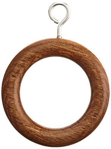 Riel Chyc 5430115 Anilla Madera Lisa con Hembrilla 40x45 mm. Nogal Riel Chyc 5430115 Anilla Madera Lisa con Hembrilla 40x45 mm. Nogal