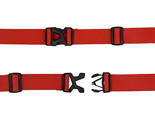 riemot Correa para Equipaje, Cinturón de Seguridad para Maletas con Cierre de Hebilla, Accesorios de Viaje, Largas Ajustables Juego de 2 Rojo riemot Correa para Equipaje, Cinturón de Seguridad para Maletas con Cierre de Hebilla, Accesorios de Viaje, Largas Ajustables Juego de 2 Rojo