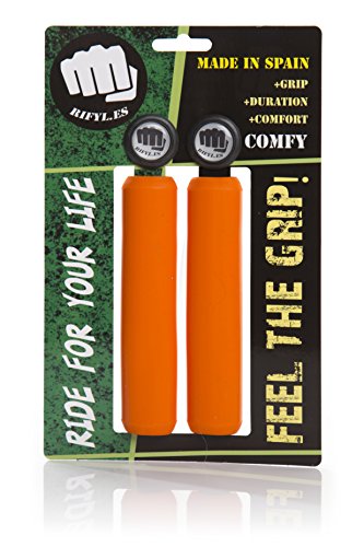 RIFYL (Comfy) Juego de puños para Bicicleta o Mountain Bike, Color Naranja, diámetro 32mm RIFYL (Comfy) Juego de puños para Bicicleta o Mountain Bike, Color Naranja, diámetro 32mm