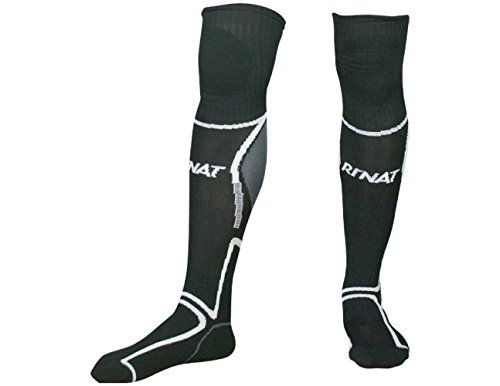 Rinat Media Classic - Media de portero de fútbol, Unisex, Negro / Blanco, talla Única