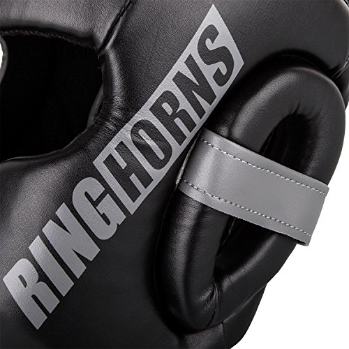 Ringhorns Charger Cascos de Boxeo, Unisex Adulto, Negro, Talla única