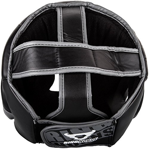 Ringhorns Charger Cascos de Boxeo, Unisex Adulto, Negro, Talla única