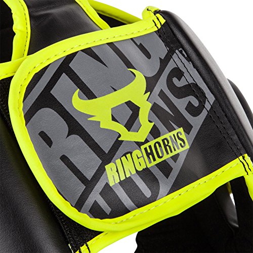Ringhorns Charger Cascos de Boxeo, Unisex Adulto, Negro/Amarillo Fluo, Talla única Ringhorns Charger Cascos de Boxeo, Unisex Adulto, Negro/Amarillo Fluo, Talla única