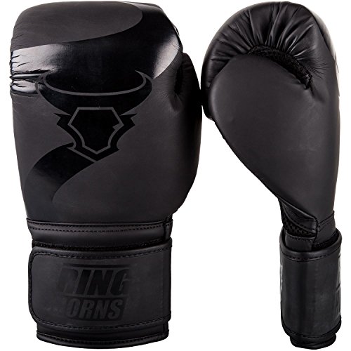 Ringhorns Charger Guantes de Boxeo, Unisex Adulto, Negro/Negro, 10oz