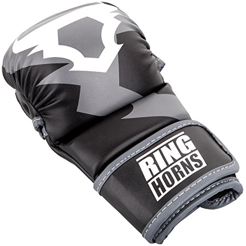 Ringhorns Charger Guantes Sparring de MMA, Unisex Adulto, Negro, L/XL Ringhorns Charger Guantes Sparring de MMA, Unisex Adulto, Negro, L/XL