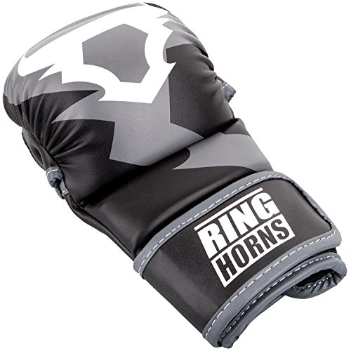 Ringhorns Charger Guantes Sparring de MMA, Unisex Adulto, Negro, L/XL