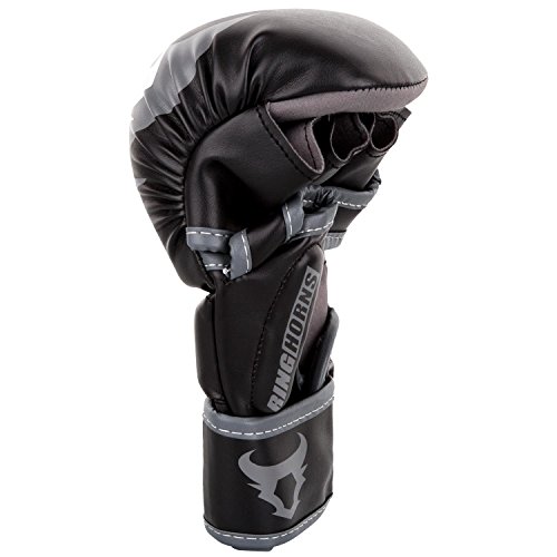 Ringhorns Charger Guantes Sparring de MMA, Unisex Adulto, Negro, L/XL