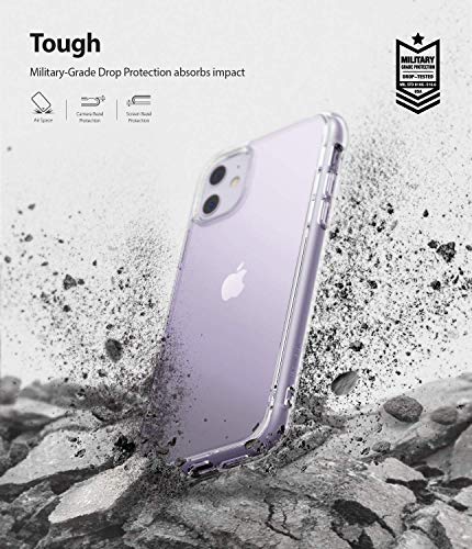 Ringke Fusion Diseñado para Funda iPhone 11, Espalda Transparente Prevención de Golpes Parachoque TPU Carcasa iPhone 11 6.1 Pulgadas (2019) - Transparente