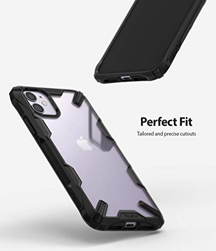 Ringke Fusion-X Diseñado para Funda Apple iPhone 11, Transparente al Dorso Carcasa iPhone 11 6.1" Protección Resistente Impactos TPU + PC Funda para iPhone 11 2019 - Black