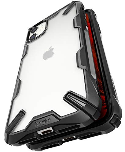 Ringke Fusion-X Diseñado para Funda Apple iPhone 11, Transparente al Dorso Carcasa iPhone 11 6.1" Protección Resistente Impactos TPU + PC Funda para iPhone 11 2019 - Black