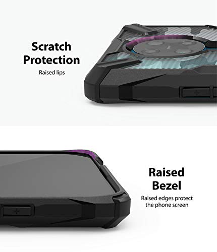 Ringke Fusion-X Diseñado para Funda Xiaomi Redmi K30 Pro, Carcasa Protección Resistente Impactos TPU + PC Funda para Xiaomi Poco F2 Pro - Camo Black