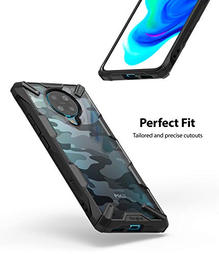 Ringke Fusion-X Diseñado para Funda Xiaomi Redmi K30 Pro, Carcasa Protección Resistente Impactos TPU + PC Funda para Xiaomi Poco F2 Pro - Camo Black