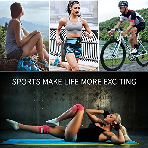 Riñonera Cinturón Running Belt Deportivo con Botella Agua Bolsa impermeable, Alta Ccapacidad Conveniente para iPhone XS MAX/XS/XR/X/8 plus/7 plus, Para Deportes Al Aire Libre (Azul) Riñonera Cinturón Running Belt Deportivo con Botella Agua Bolsa impermeable, Alta Ccapacidad Conveniente para iPhone XS MAX/XS/XR/X/8 plus/7 plus, Para Deportes Al Aire Libre (Azul)