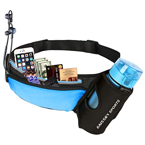 Riñonera Cinturón Running Belt Deportivo con Botella Agua Bolsa impermeable, Alta Ccapacidad Conveniente para iPhone XS MAX/XS/XR/X/8 plus/7 plus, Para Deportes Al Aire Libre (Azul) Riñonera Cinturón Running Belt Deportivo con Botella Agua Bolsa impermeable, Alta Ccapacidad Conveniente para iPhone XS MAX/XS/XR/X/8 plus/7 plus, Para Deportes Al Aire Libre (Azul)