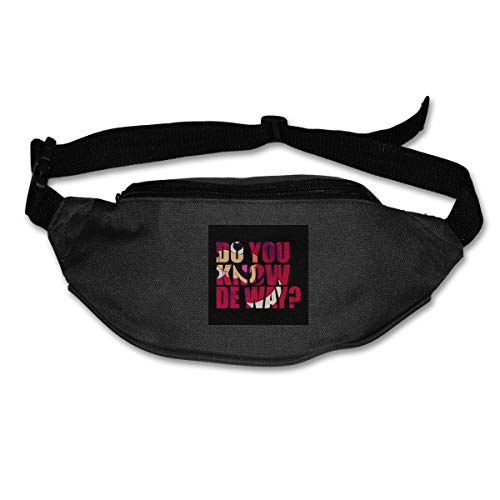 Riñonera para mujeres y hombres Do You Know De Way con texto recortado en los nudillos ugandeses, riñonera, bolsa de viaje para correr, ciclismo, senderismo, entrenamiento Riñonera para mujeres y hombres Do You Know De Way con texto recortado en los nudillos ugandeses, riñonera, bolsa de viaje para correr, ciclismo, senderismo, entrenamiento