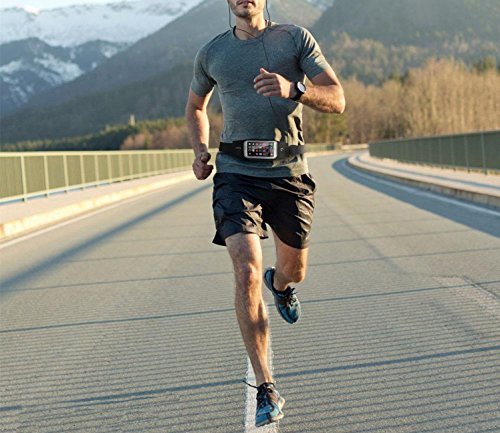 Riñonera Running - Cinturón deportivo para corredores y actividades al aire libre. Riñonera Cinturón impermeable, elástico y ajustable para teléfonos móviles hasta 5"5 (iPhone XS, X, 10, 8, 7, 6S, iPhone 6S plus, Samsung S9, S8, S5/S6, Note 4 etc) (NEGRO) Riñonera Running - Cinturón deportivo para corredores y actividades al aire libre. Riñonera Cinturón impermeable, elástico y ajustable para teléfonos móviles hasta 5"5 (iPhone XS, X, 10, 8, 7, 6S, iPhone 6S plus, Samsung S9, S8, S5/S6, Note 4 etc) (NEGRO)