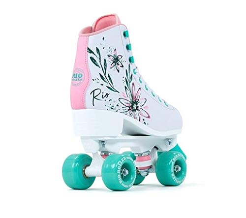 Rio Roller Artist Patines Patinaje Unisex Infantil, Juventud, Flora, 37