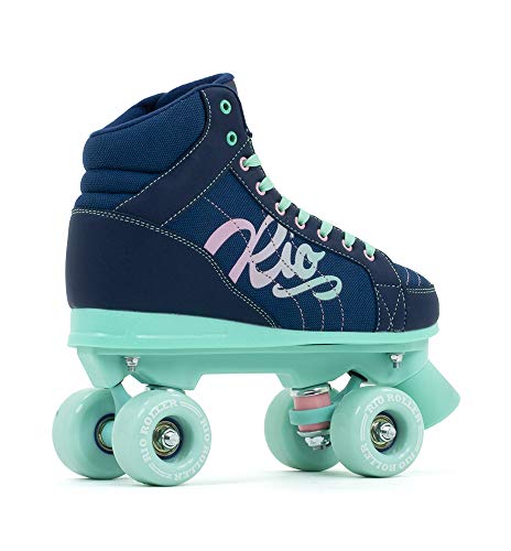 Rio Roller Lumina Adults Patines, Adultos Unisex, Navy/Green (Multicolor), 39.5 Rio Roller Lumina Adults Patines, Adultos Unisex, Navy/Green (Multicolor), 39.5