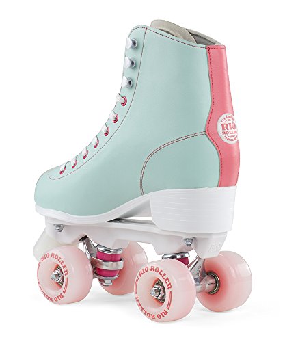 Rio Roller RIO275 Patines, Unisex Adulto, Multicolor (Teal/Coral), 39.5