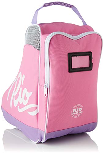 Rio Roller Script Skate Bag, Bolsa de tela y de playa Unisex Adulto, Multicolor (Pink/Lilac), 24x15x45 cm (W x H x L)