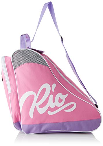 Rio Roller Script Skate Bag, Bolsa de tela y de playa Unisex Adulto, Multicolor (Pink/Lilac), 24x15x45 cm (W x H x L)