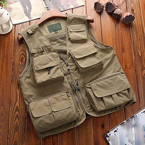 Riou Chaleco Táctico Militar al Aire Libre Táctico del Ejército de Poliéster Juego de Guerra Caza Chaleco de Excursión Que Acampa Fotografía Malla Multi-Bolsillo Chaquetas sin Mangas Riou Chaleco Táctico Militar al Aire Libre Táctico del Ejército de Poliéster Juego de Guerra Caza Chaleco de Excursión Que Acampa Fotografía Malla Multi-Bolsillo Chaquetas sin Mangas