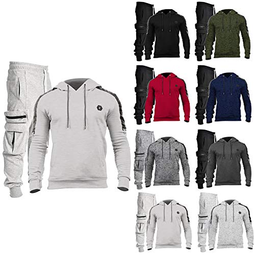 riou Chaqueta con Capucha Forro Polar Sudadera con Capucha Hombres de Manga Larga Hoodie Casual Abrigo Otoño-Invierno Chandal riou Chaqueta con Capucha Forro Polar Sudadera con Capucha Hombres de Manga Larga Hoodie Casual Abrigo Otoño-Invierno Chandal