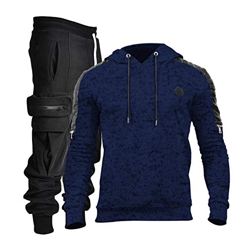 riou Chaqueta con Capucha Forro Polar Sudadera con Capucha Hombres de Manga Larga Hoodie Casual Abrigo Otoño-Invierno Chandal riou Chaqueta con Capucha Forro Polar Sudadera con Capucha Hombres de Manga Larga Hoodie Casual Abrigo Otoño-Invierno Chandal