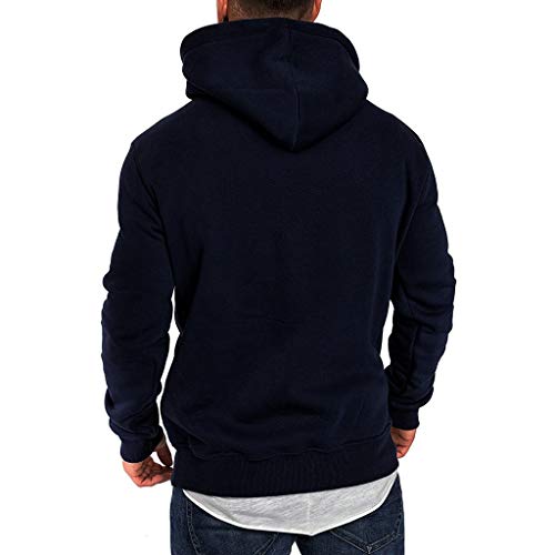 riou ¡Oferta Sudaderas con Capucha para Hombre Cosy Chaqueta Deportiva Sudadera con Cremallera Completa Ecosmart Hoodie Casual Jerséis Top Blouse ¡Caliente!