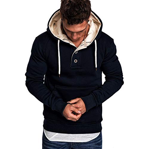 riou ¡Oferta Sudaderas con Capucha para Hombre Cosy Chaqueta Deportiva Sudadera con Cremallera Completa Ecosmart Hoodie Casual Jerséis Top Blouse ¡Caliente!