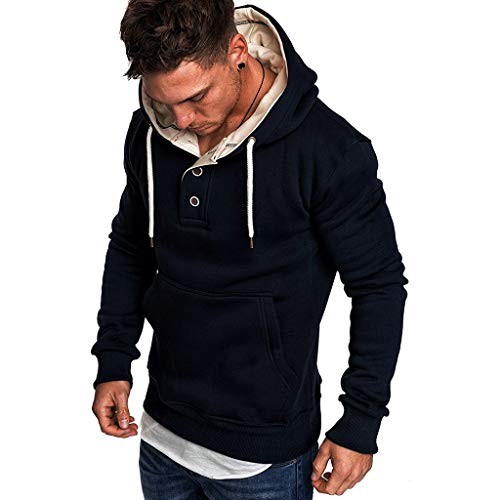 riou ¡Oferta Sudaderas con Capucha para Hombre Cosy Chaqueta Deportiva Sudadera con Cremallera Completa Ecosmart Hoodie Casual Jerséis Top Blouse ¡Caliente!