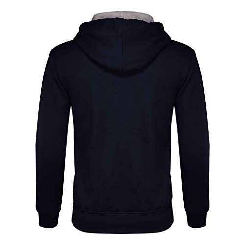 riou ¡Oferta Sudaderas con Capucha para Hombre Cosy Chaqueta Deportiva Sudadera con Cremallera Completa Ecosmart Hoodie Casual Jerséis Top Blouse ¡Caliente!