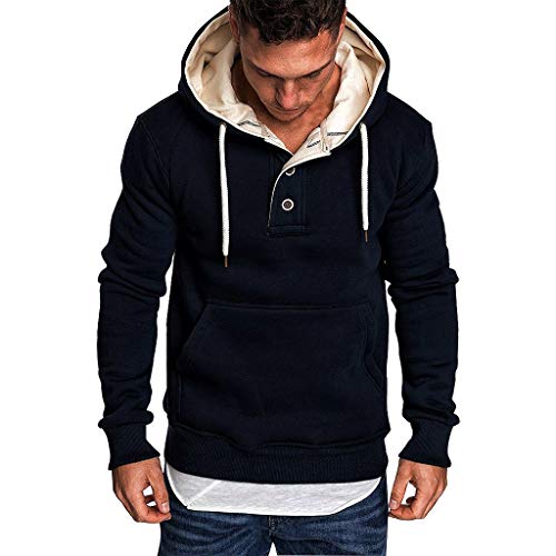 riou ¡Oferta Sudaderas con Capucha para Hombre Cosy Chaqueta Deportiva Sudadera con Cremallera Completa Ecosmart Hoodie Casual Jerséis Top Blouse ¡Caliente!