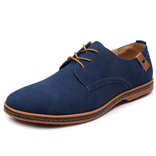 riou Zapatos Casuales de Hombre con Cordones Zapatos de Negocios Zapatos Oxford Moda Cuero Sólido Sneakers Negro Azul Gris Blanco 38-48 riou Zapatos Casuales de Hombre con Cordones Zapatos de Negocios Zapatos Oxford Moda Cuero Sólido Sneakers Negro Azul Gris Blanco 38-48